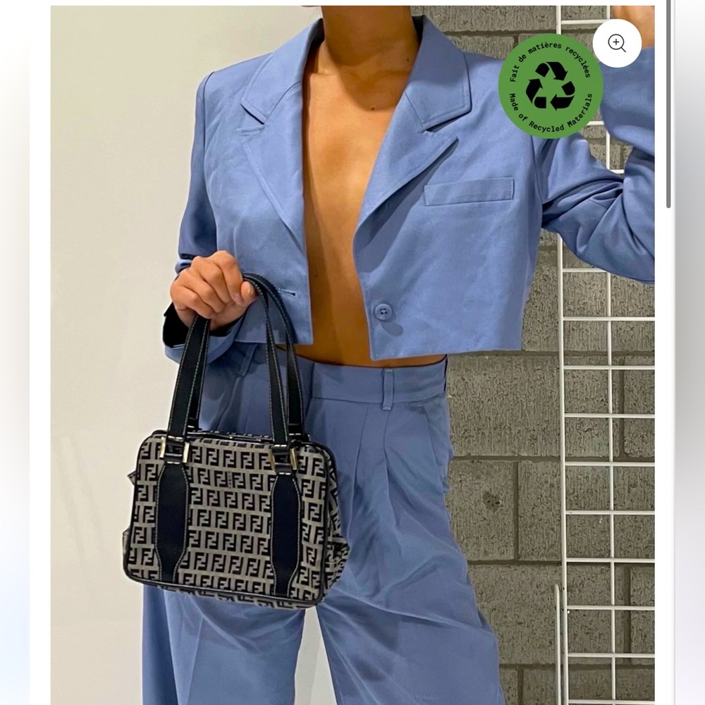 Girl Crush Gang cropped blazer with work pants set